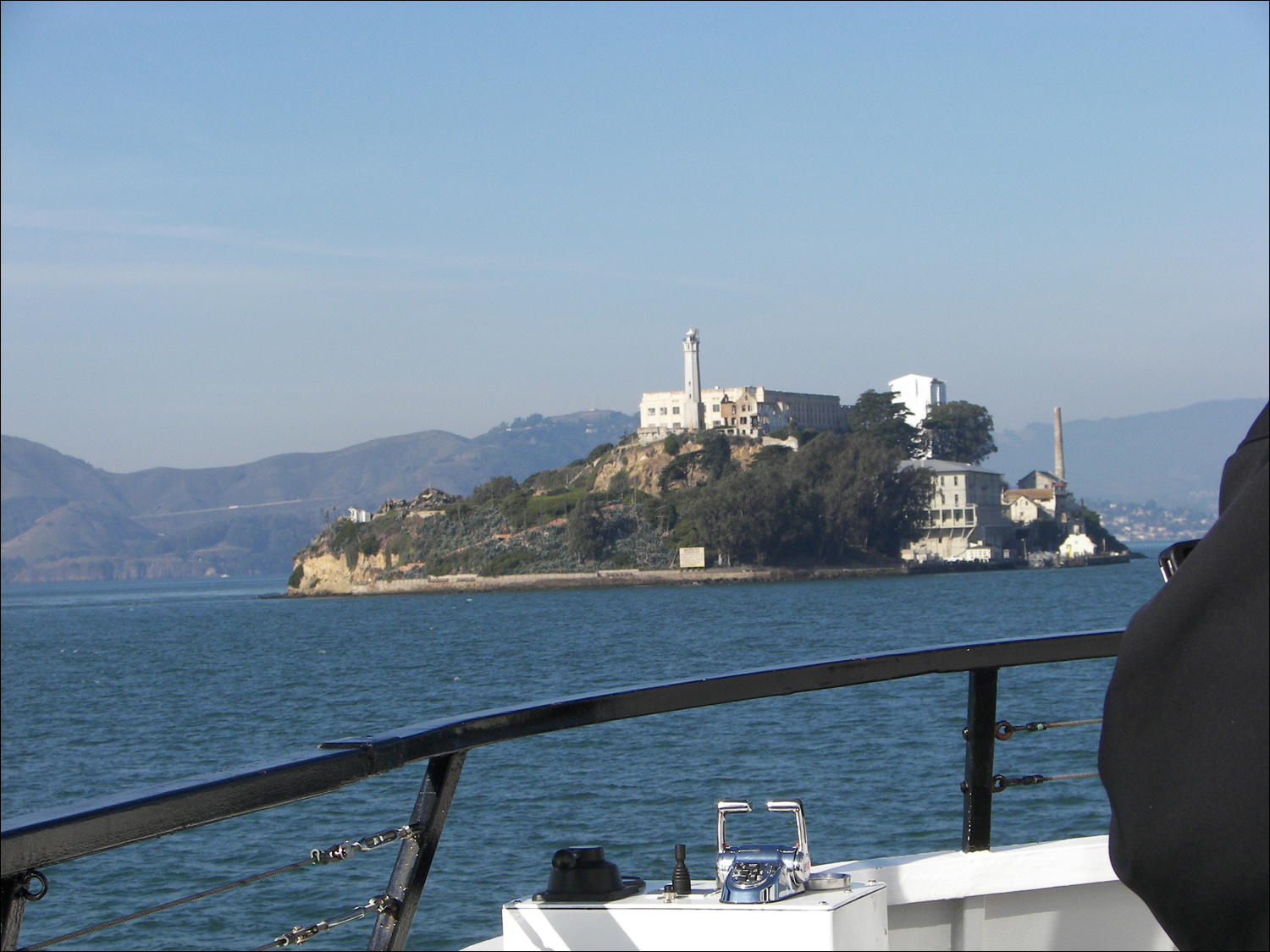 View of Alcatraz from ferry