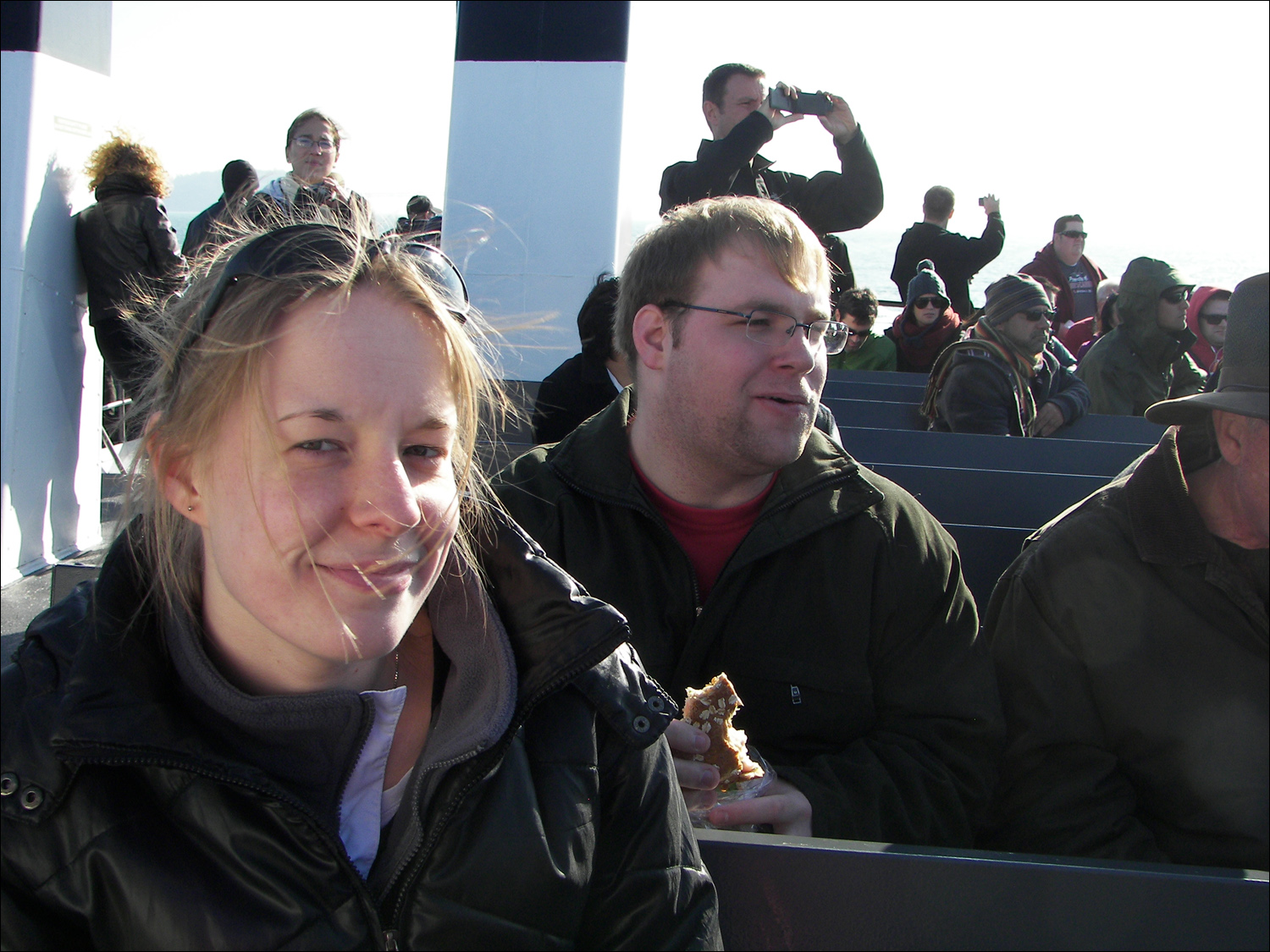 Passengers on ferry to Alcatraz- Joseba & Martijn