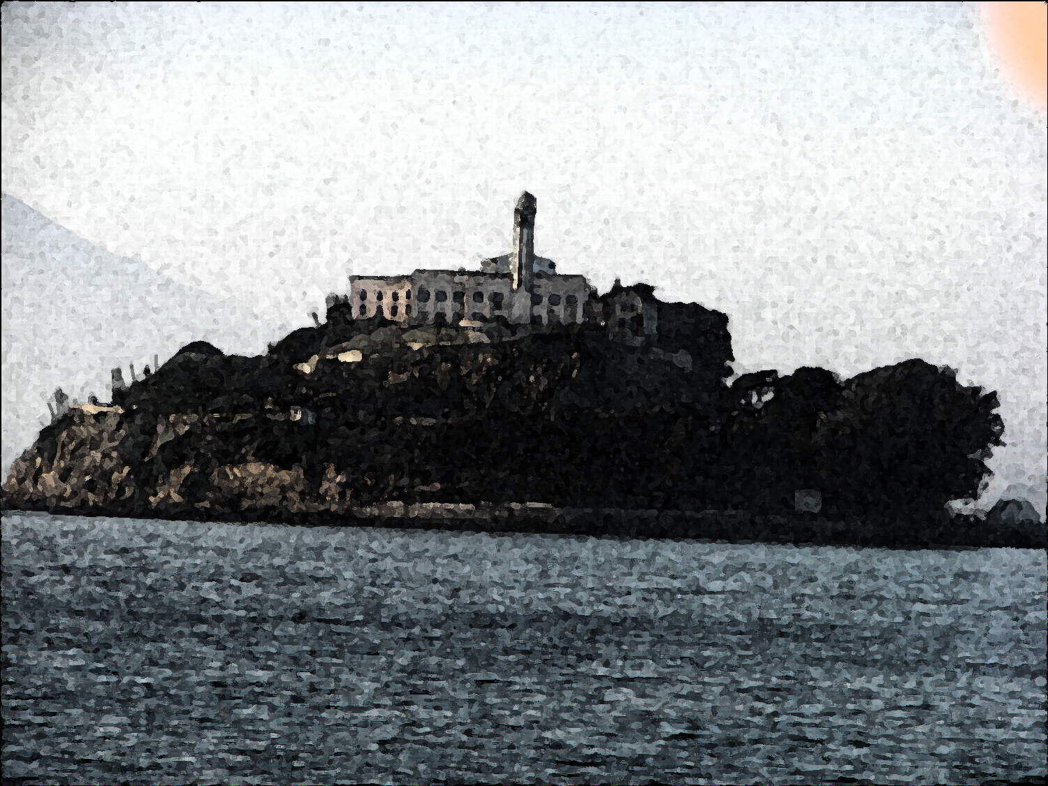 Return ferry trip-  View of Alcatraz