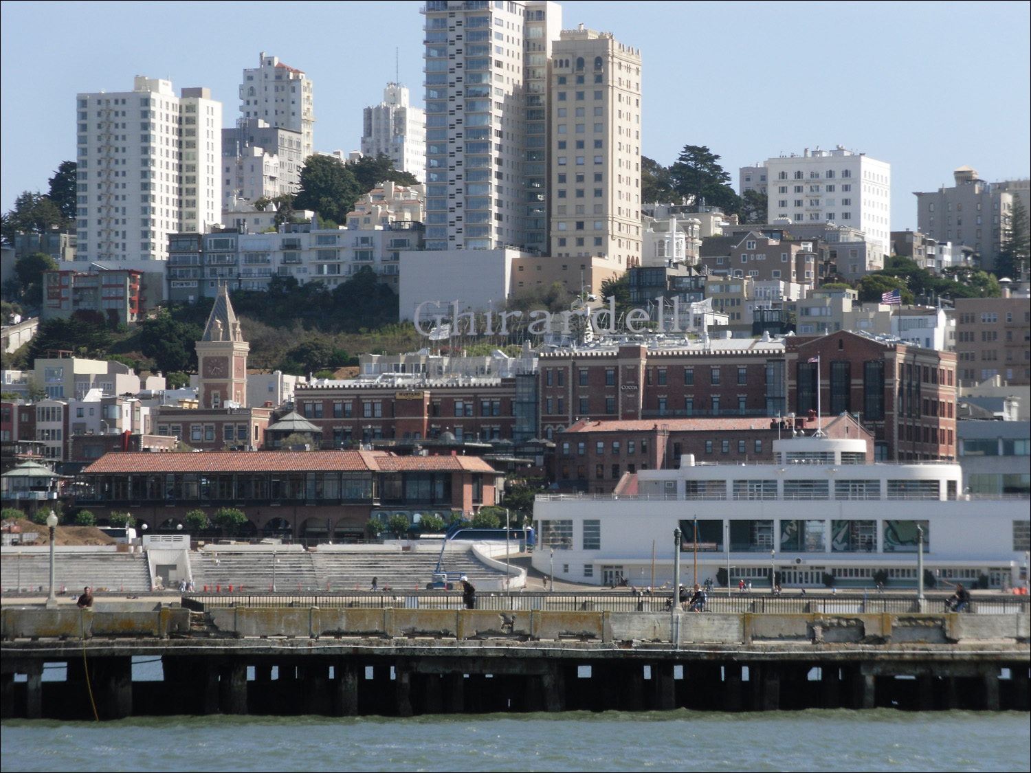 Ghirardelli Square with Maritime Museum in front