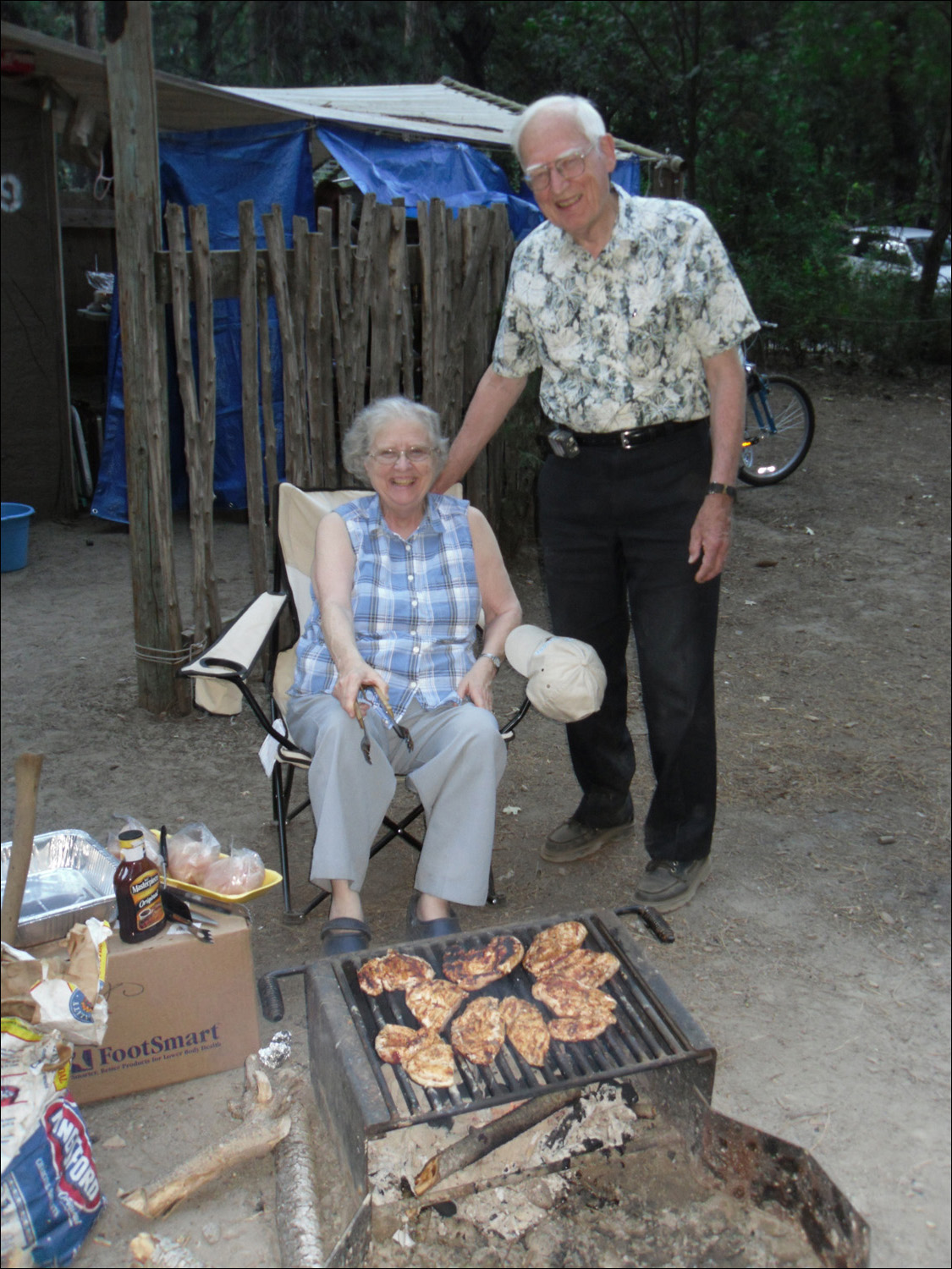 Mom & Dad @ houskeeping cooking dinner