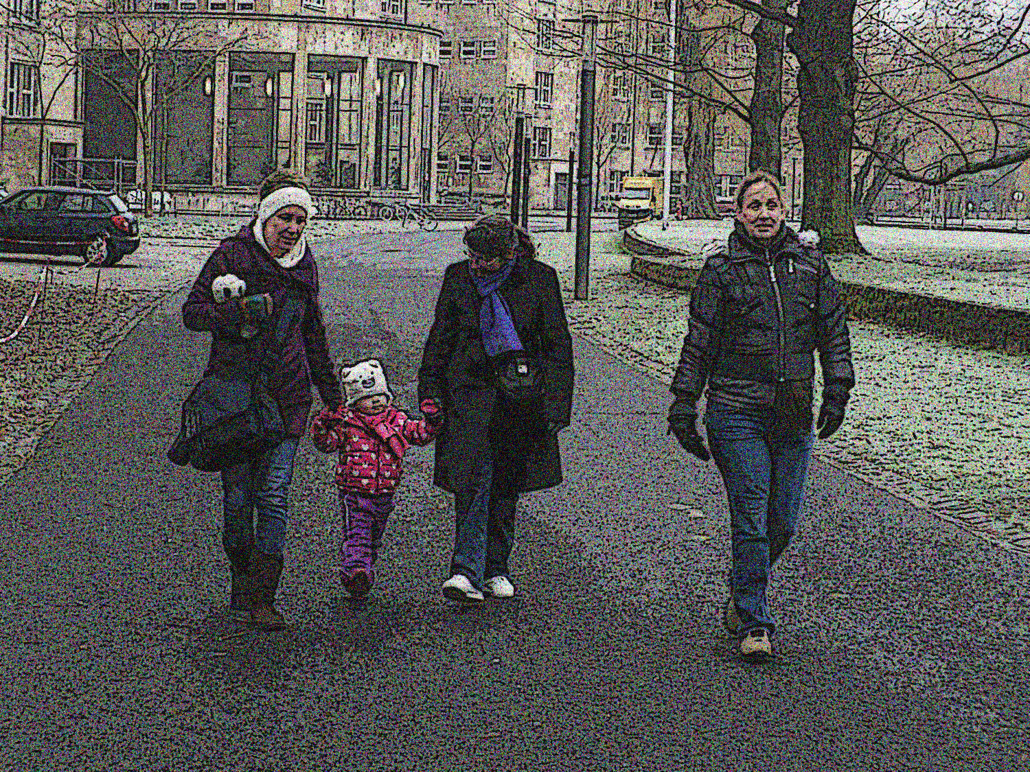 Walking across campus @ Goethe University
