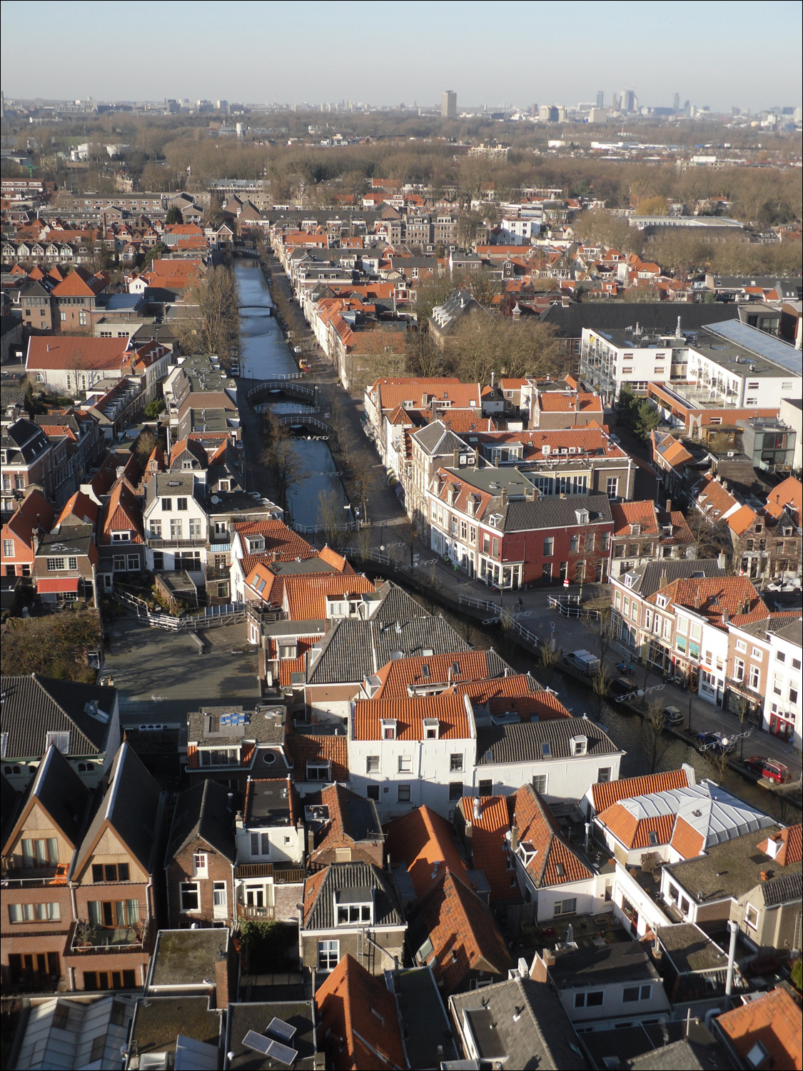Views from the top of the clock tower on Nieuwe Kerk- One of many canals