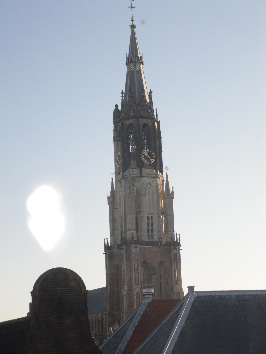 Clock tower of Nieuwe Kerk.