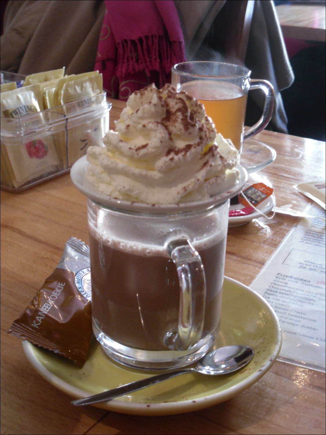 Dutch hot chocolate-yum!