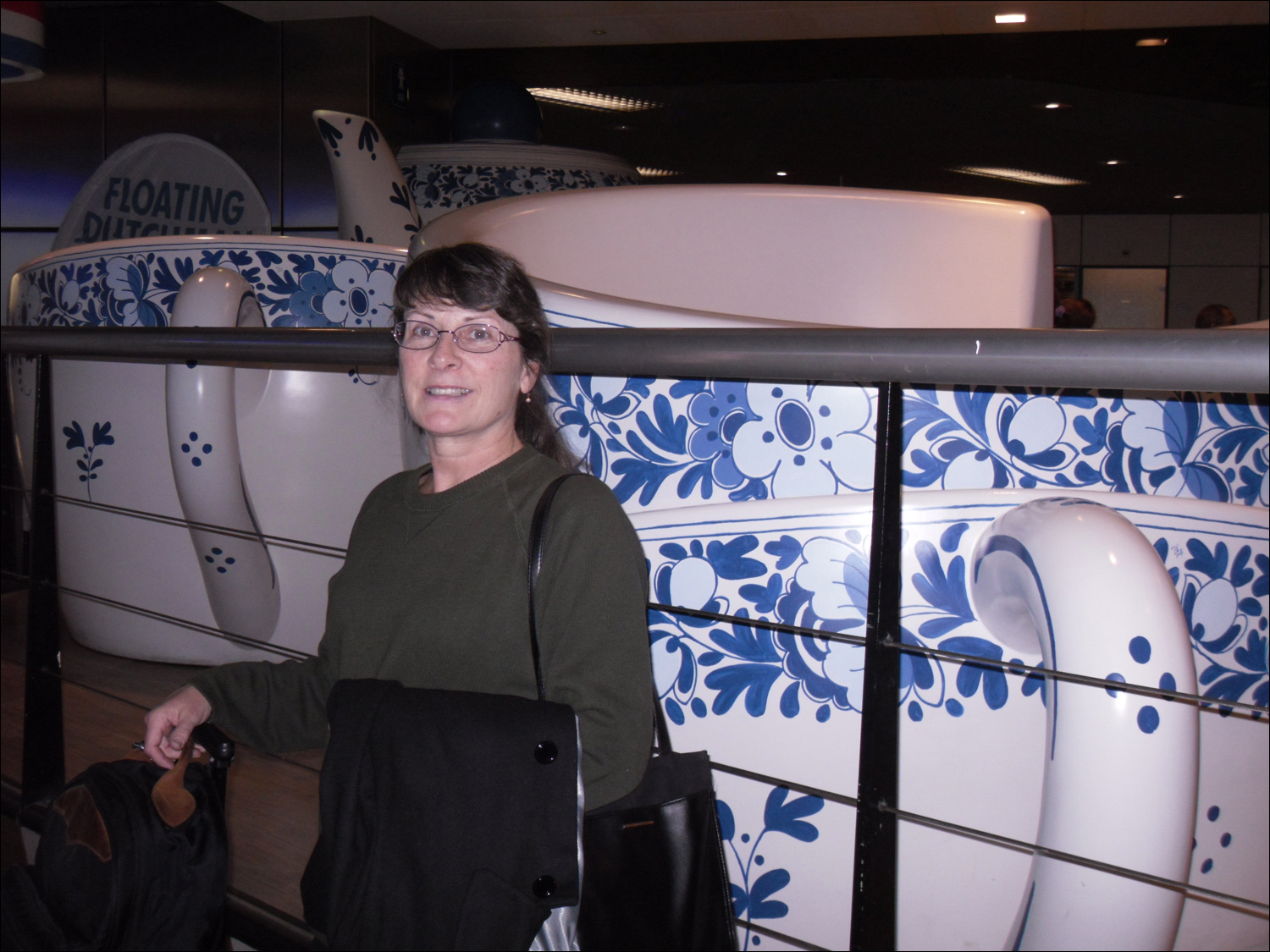 Schipol airport-Kath w/dutch teacup table booths